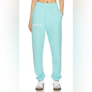 Boys Lie Turquoise Baby Blue Graphic Logo Sweatpants